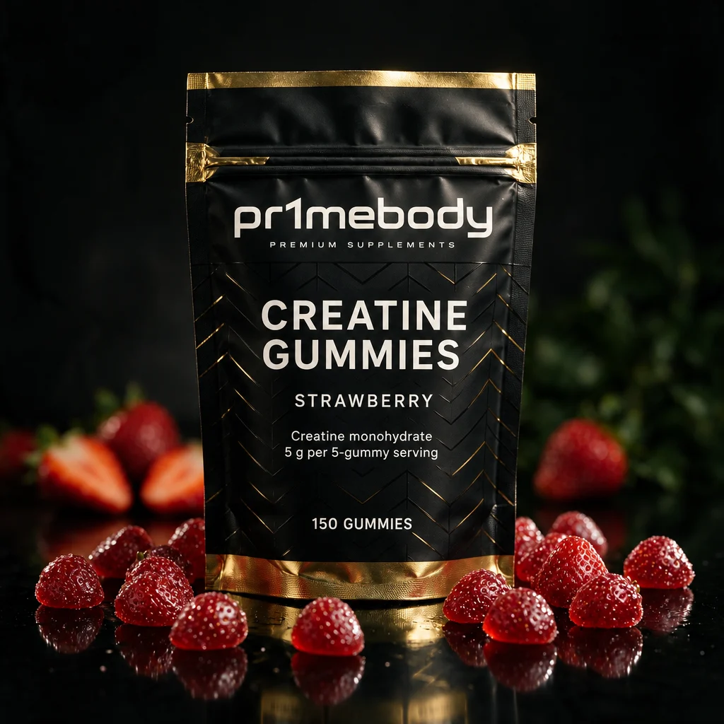 pr1mebody creatine gummies pouch, strawberry